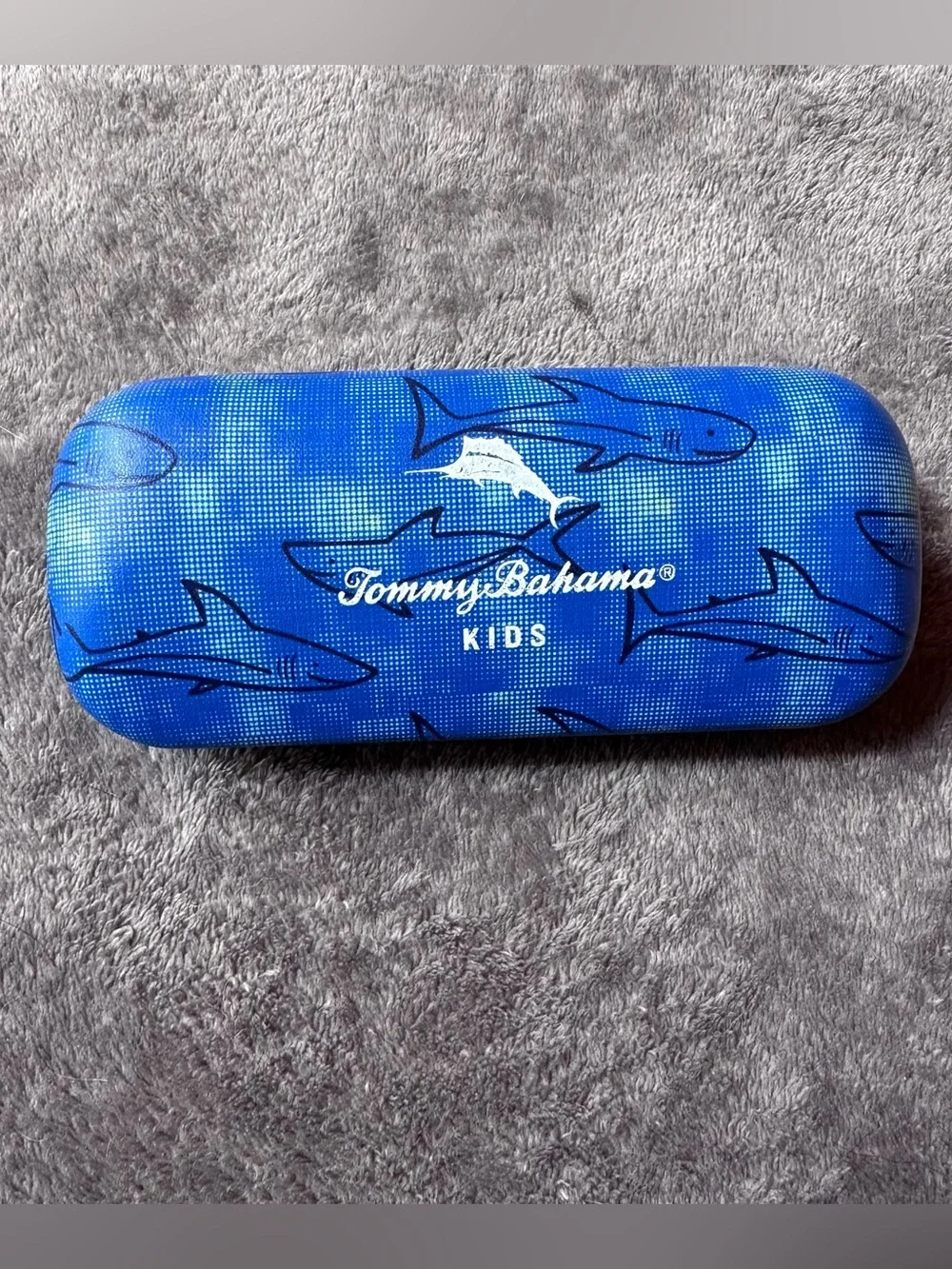 Tommy Bahama Blue Shark Kids Eyewear Case